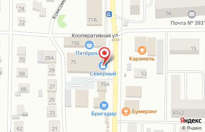 Магазин Дубки в Тамбове на карте