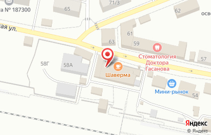 Киоск по продаже печатной продукции в Санкт-Петербурге на карте
