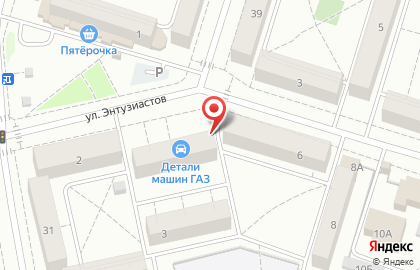 Парикмахерская Престиж на улице Энтузиастов на карте