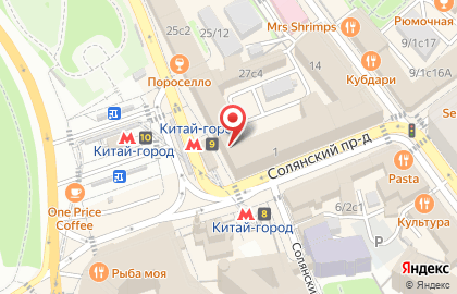 Молочные реки в Солянском проезде на карте