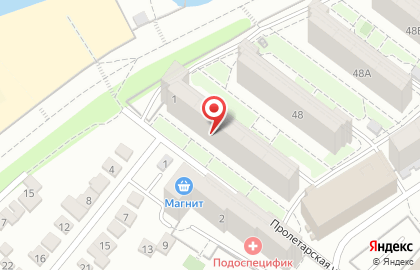 Центр Бухгалтерского Сопровождения Бизнеса на Пролетарской улице на карте