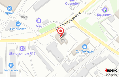 Магазин электро-бензо инструмента МАГДИВ инструмент на улице Монтажников на карте