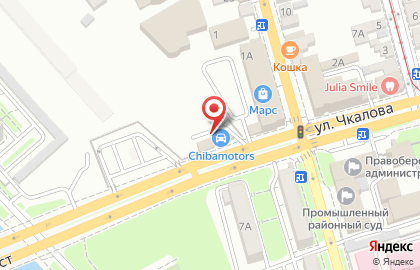 Торговый дом Канцтоварищ на улице Чкалова на карте