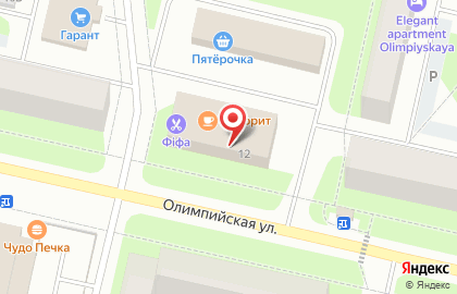 Магазин Золушка на Олимпийской улице на карте