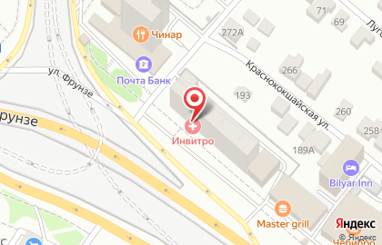 Медицинская компания Инвитро в Кировском районе на карте