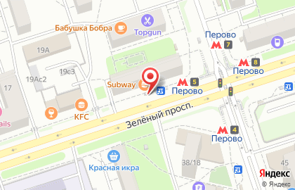 Евросеть в Перово (ул Владимирская 2-я) на карте
