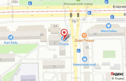 Fusion на Ключевской улице на карте