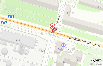 Навигатор на улице М.Горького на карте