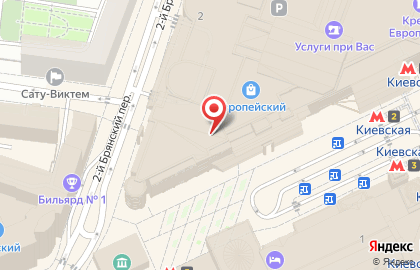Центр государственных услуг Мои документы на площади Киевского Вокзала на карте