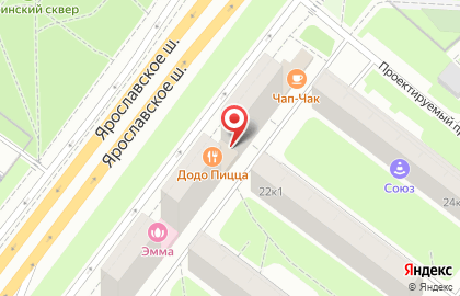 Пиццерия Додо Пицца в Москве на карте