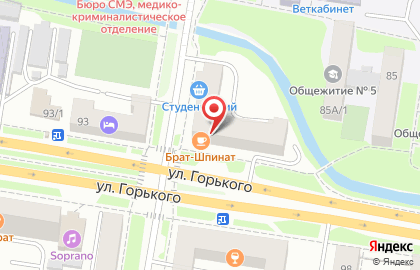 Салон-парикмахерская Премьера на улице Горького на карте