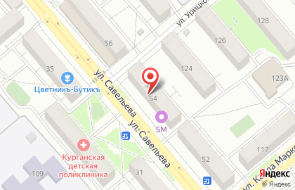 Магазин СемьЯ на улице Савельева на карте