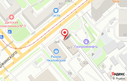ТЦ Чкаловский в Дзержинском районе на карте