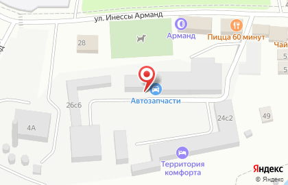 Автосервис Ниссан-Рено на Базарной улице на карте