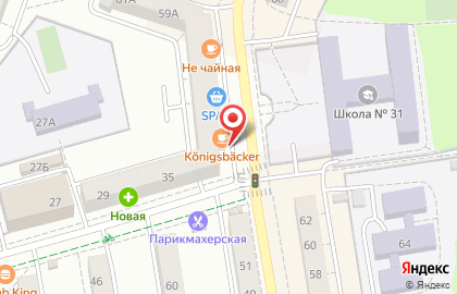 Пекарня Konigsbacker в Ленинградском районе на карте