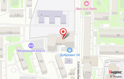 Студия наращивания ресниц Дамочка на улице Омулевского на карте