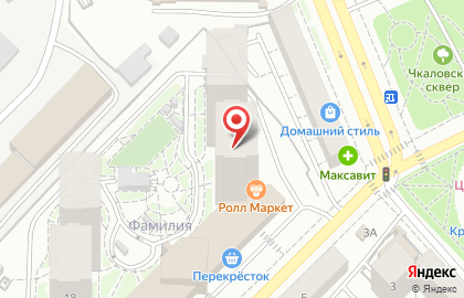 Фитнес-клуб Fitness House на улице Чкалова на карте