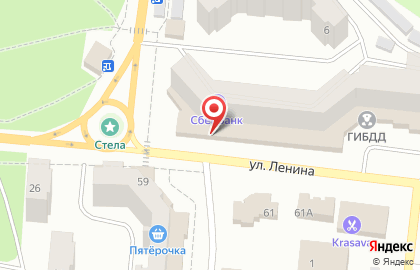Банкомат СберБанк на улице Ленина, 70 в Зеленодольске на карте