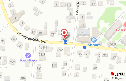 Вишневый на карте