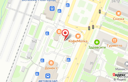 Киоск Вся выпечка по 25 рублей на Октябрьской улице на карте