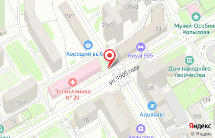 Хлебный киоск Хлебная столица на Площади Гарина-Михайловского на карте