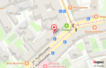Магазин РосАл в Петроградском районе на карте
