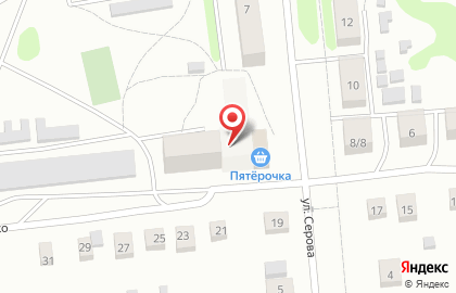 Супермаркет Пятёрочка на улице Осипенко на карте