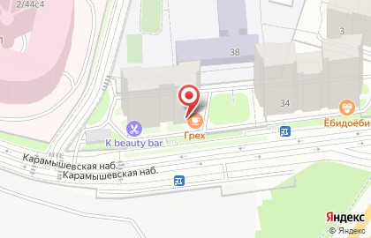 Барбершоп TOPGUN на метро Хорошёво на карте