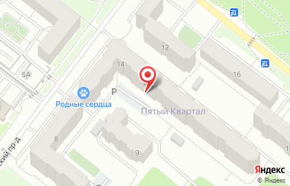 Продуктовый магазин в Рязани на карте