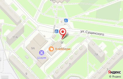 Магазин Тепличное в Октябрьском районе на карте