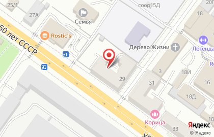 Нотариус Хакимова К.Х. в Октябрьском районе на карте