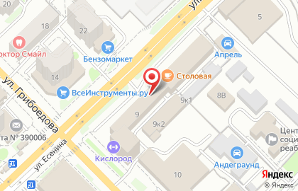 Учреждение по обеспечению деятельности мировых судей Рязанской области на карте