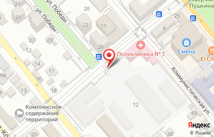 Киоск по продаже печатной продукции в Новороссийске на карте