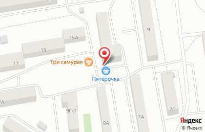 Мини-маркет Пятёрочка на Заводской улице на карте