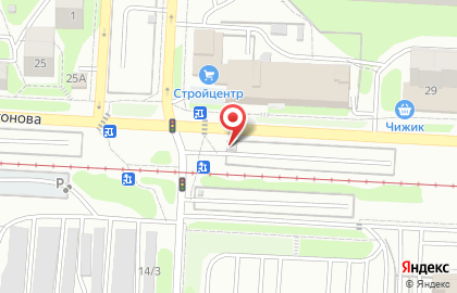 Автостоянка на ул. Антонова, 18Б на карте