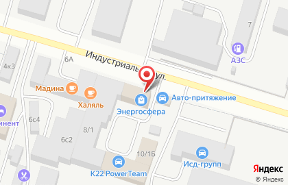 Магазин Регион авто на Индустриальной улице на карте