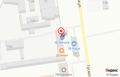 Автосервис JS-Service в Пушкине на Гусарской ул. на карте