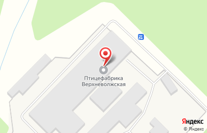 Верхневолжская, птицефабрика на карте
