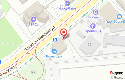 Компания АвтоЭксперт на Политехнической улице на карте