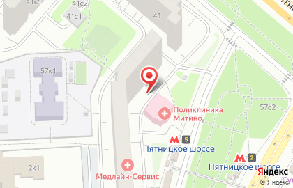 Автозапчасти на Митинской 57 на карте