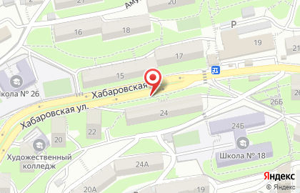 Бастион на Хабаровской улице на карте