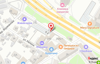 Автостоянка в Пензе на карте