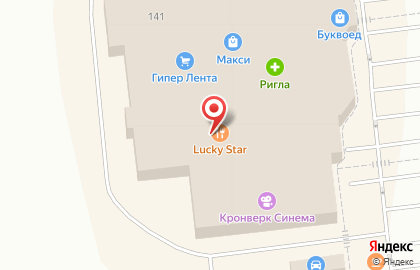 Ресторан Lucky Star на Октябрьском проспекте на карте