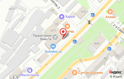 Банкетный зал Современник на Астраханской улице на карте