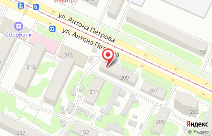 Магазин разливного пива BEERжа на улице Антона Петрова на карте