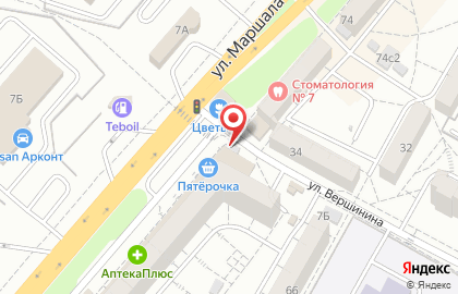 Магазин молочной продукции Волжаночка в Краснооктябрьском районе на карте