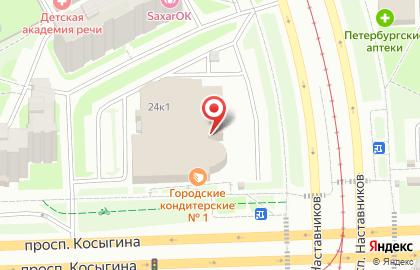 Магазин зоотоваров и аксессуаров для животных Корком в Красногвардейском районе на карте