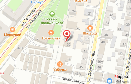 Букмекерский центр на улице Фильченкова на карте
