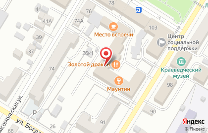 Служба доставки пиццы Пицца МАМА на карте