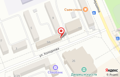 Продовольственный магазин Русич в Падунском районе на карте